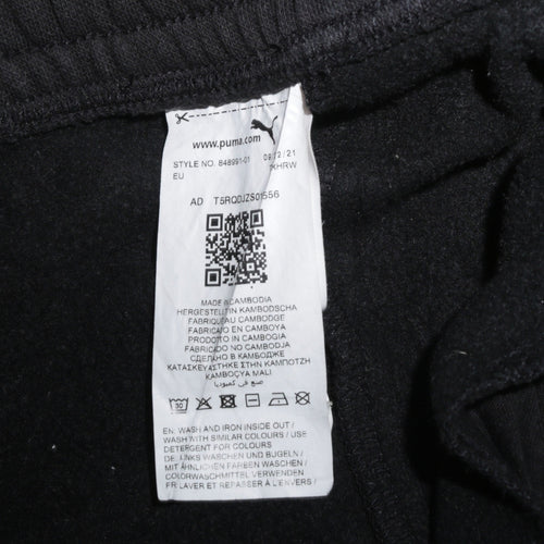Puma Men’s Black XL Sweat Shorts with Drawstring and Pockets