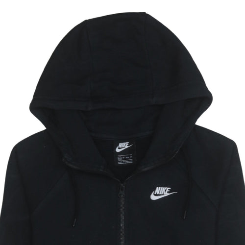 Nike Men's Black XS Full Zip Hoodie Sweatshirt Logo Fleece