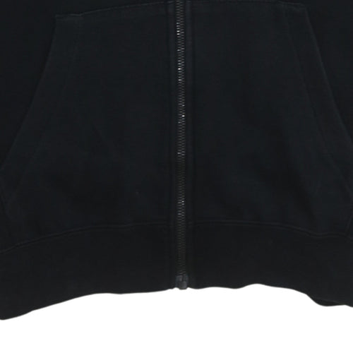 Nike Men's Black XS Full Zip Hoodie Sweatshirt Logo Fleece