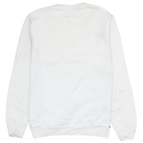 Nike Men's Grey & White Logo Pullover Sweatshirt Size S