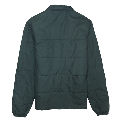 adidas Men Green Small Puffer Jacket Lightweight Full Zip