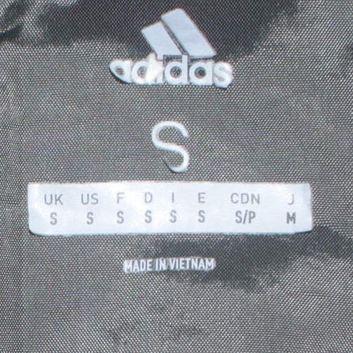 adidas Men Green Small Puffer Jacket Lightweight Full Zip