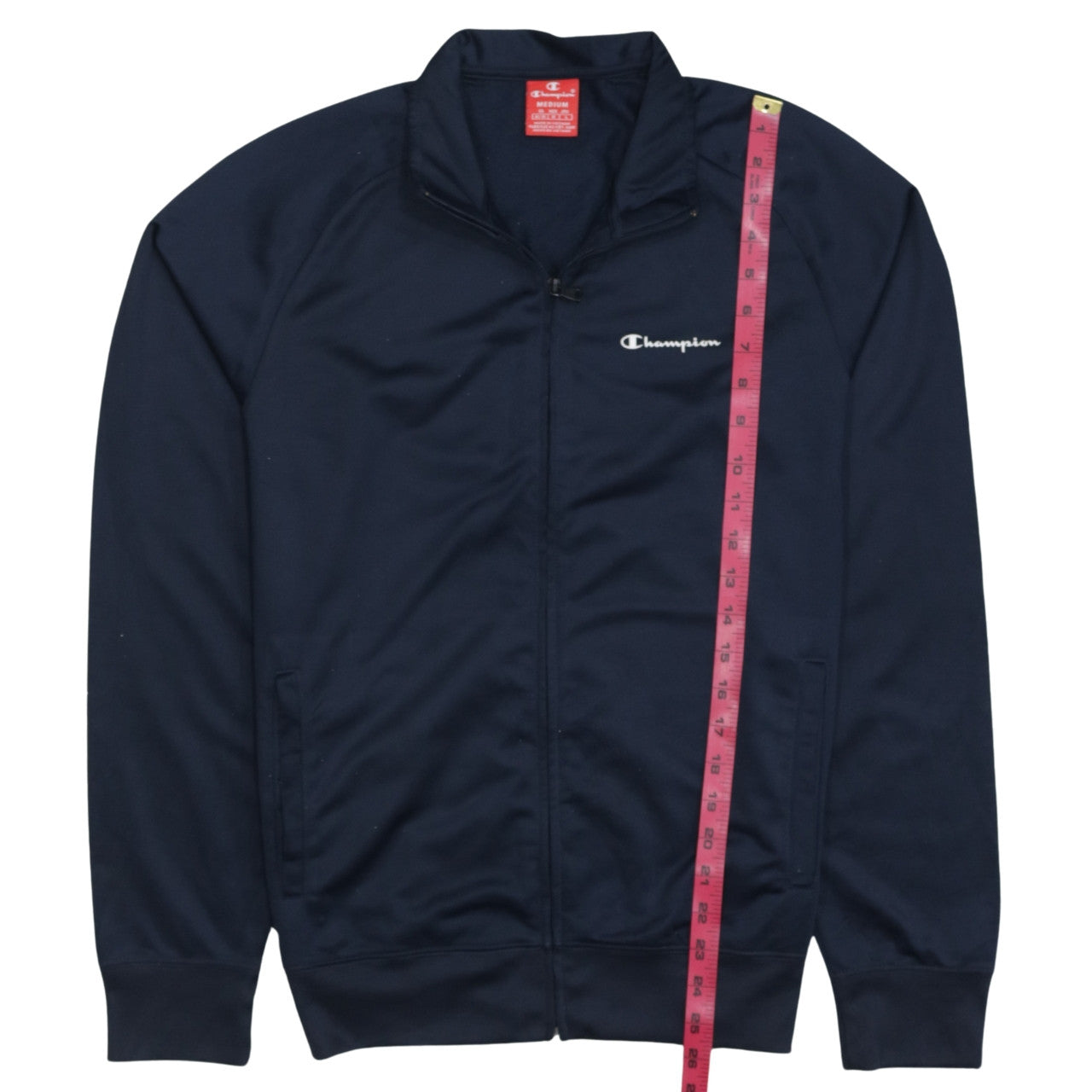 Champion Men's Blue Full Zip Sweatshirt Jacket - Size M