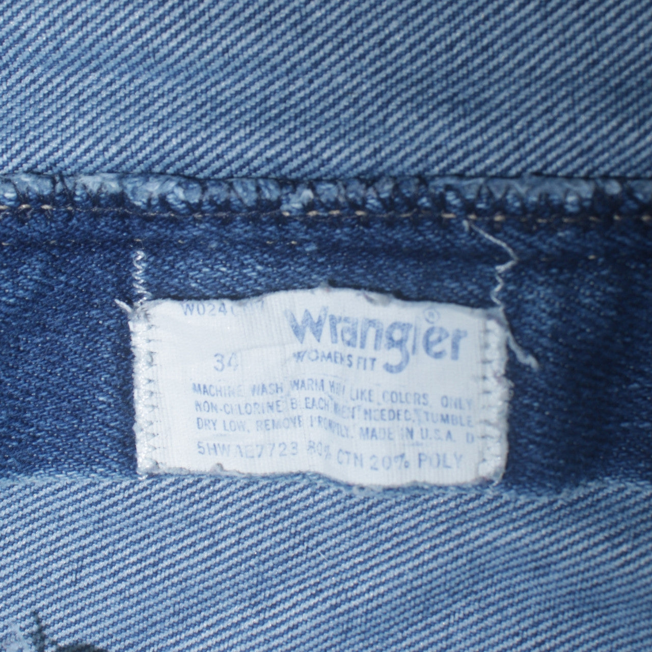 Wrangler Womens Blue Wide-Leg High Rise Jeans Size 14 Regular Fit