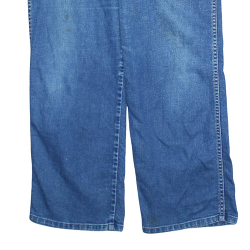 Wrangler Womens Blue Wide-Leg High Rise Jeans Size 14 Regular Fit