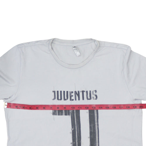 Adidas Men’s White Juventus Graphic T-Shirt Size M Sports Fan Tee
