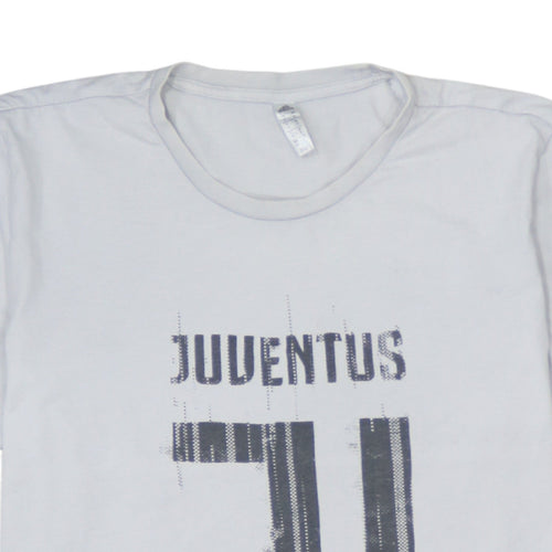 Adidas Men’s White Juventus Graphic T-Shirt Size M Sports Fan Tee