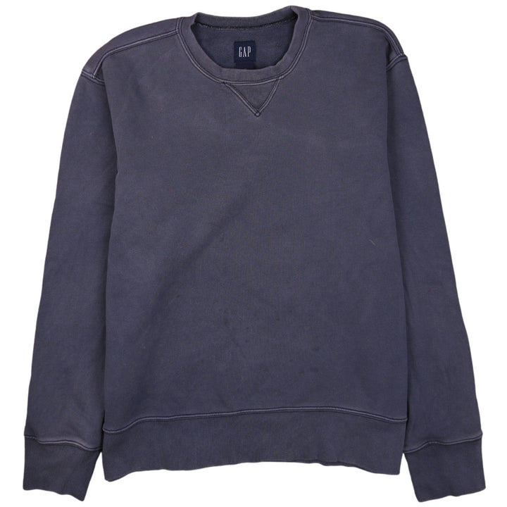 GAP Men Blue M Pullover Crew Neck Fleece Sweatshirt