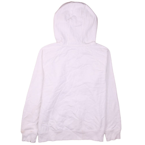 Under Armour Womens White Pullover Hoodie Size L Loose Fit UA Logo