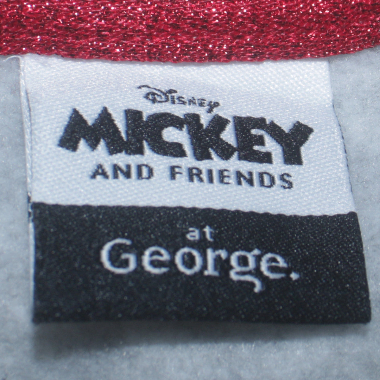Disney Mickey & Friends Women's Grey Christmas Sweatshirt Size S