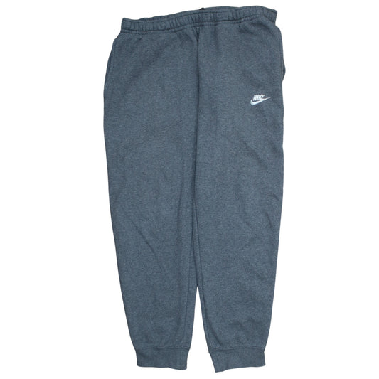 Nike Men's Grey Fleece Sweatpants M Regular Fit Sports Trousers