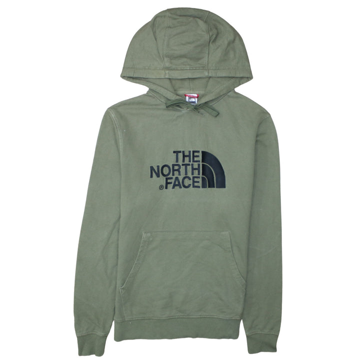 The North Face Mens Green Pullover Hoodie Size S Outdoor Logo