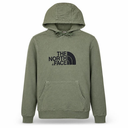 The North Face Mens Green Pullover Hoodie Size S Outdoor Logo