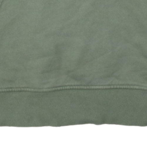The North Face Mens Green Pullover Hoodie Size S Outdoor Logo