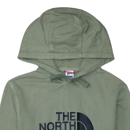 The North Face Mens Green Pullover Hoodie Size S Outdoor Logo