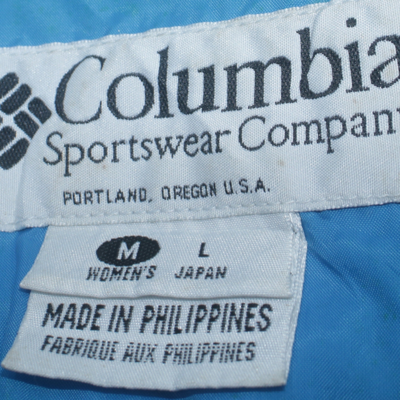 Columbia Women’s Blue Hooded Parka Jacket Size M Water Resistant Outdoor