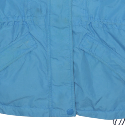 Columbia Women’s Blue Hooded Parka Jacket Size M Water Resistant Outdoor