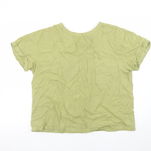 Primark Womens Green Short Sleeve Basic T-Shirt Size S
