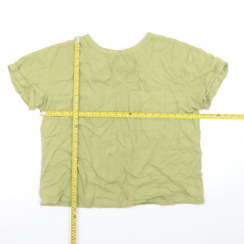 Primark Womens Green Short Sleeve Basic T-Shirt Size S