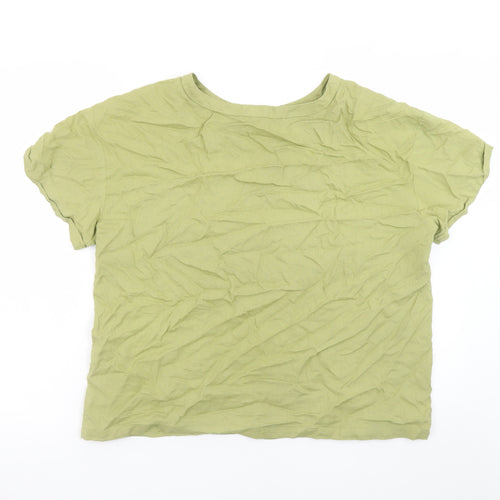 Primark Womens Green Short Sleeve Basic T-Shirt Size S