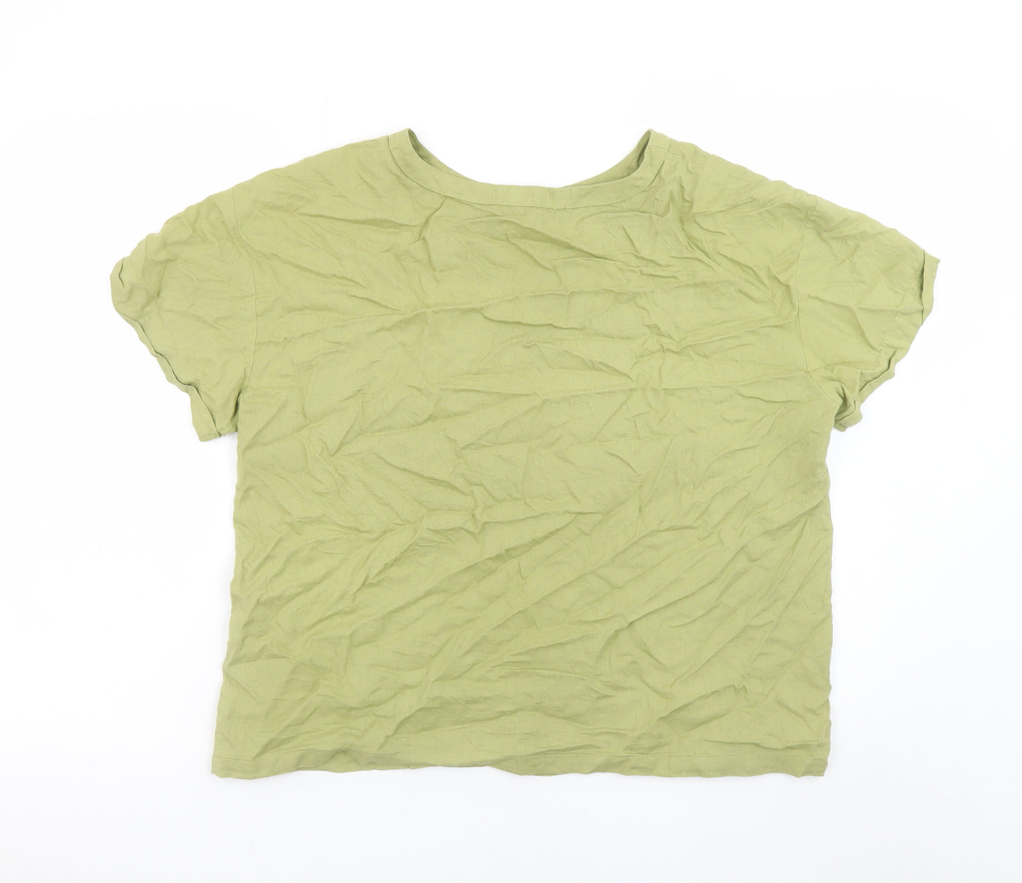 Primark Womens Green Short Sleeve Basic T-Shirt Size S