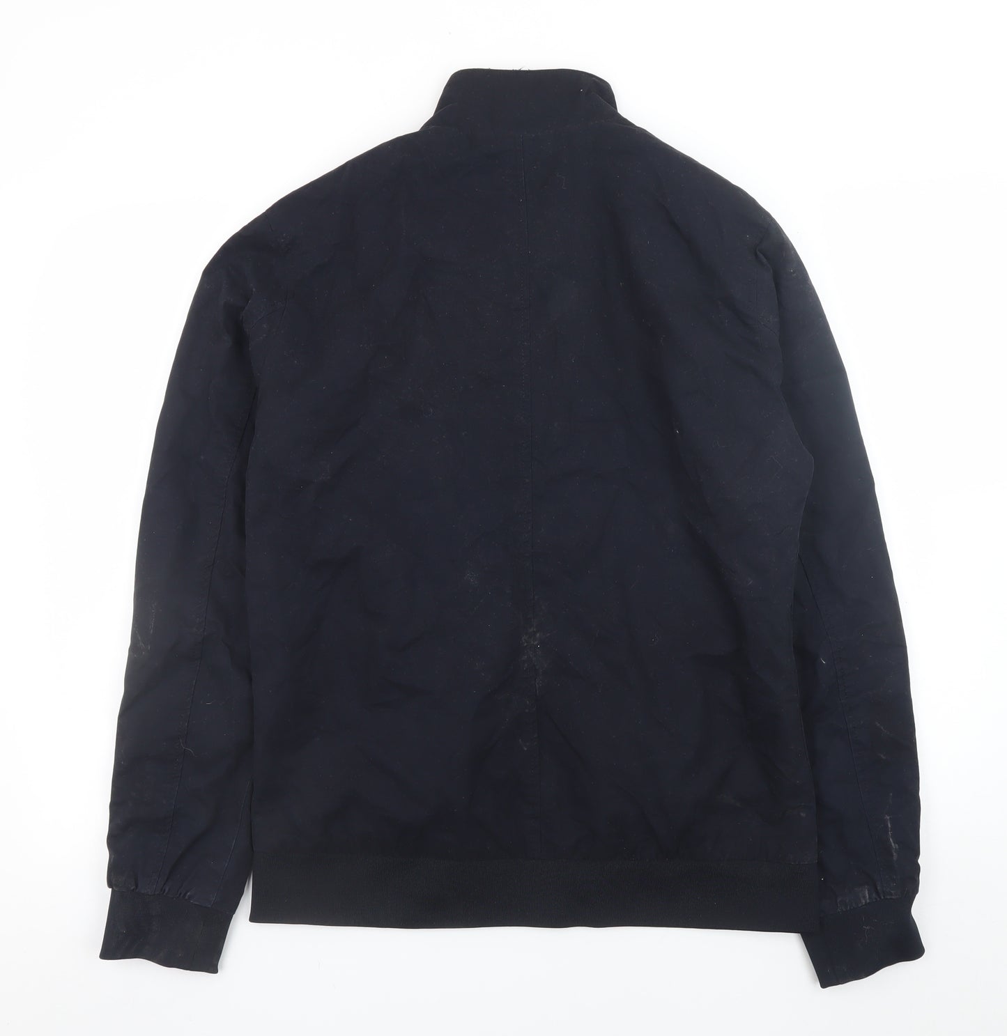 Peacocks Mens Blue Bomber Jacket Medium Cotton Blend Casual Zip