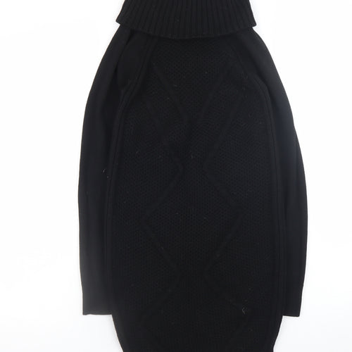 Karen Millen Women’s Black XS Roll Neck Knit Bodycon Dress