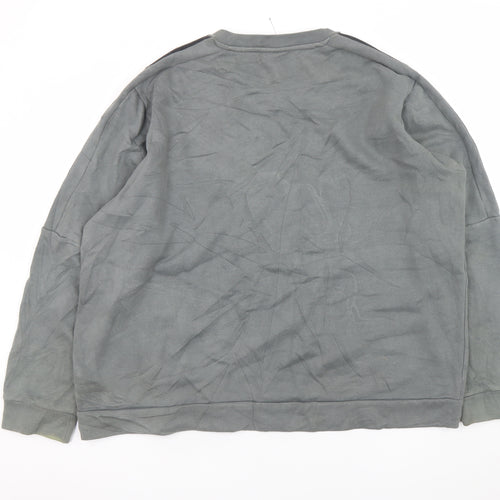 Adidas Men's Grey XL Pullover Crew Neck Sweatshirt