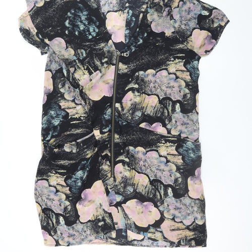 Whistles Women’s Multicoloured Silk Shift Dress UK 14
