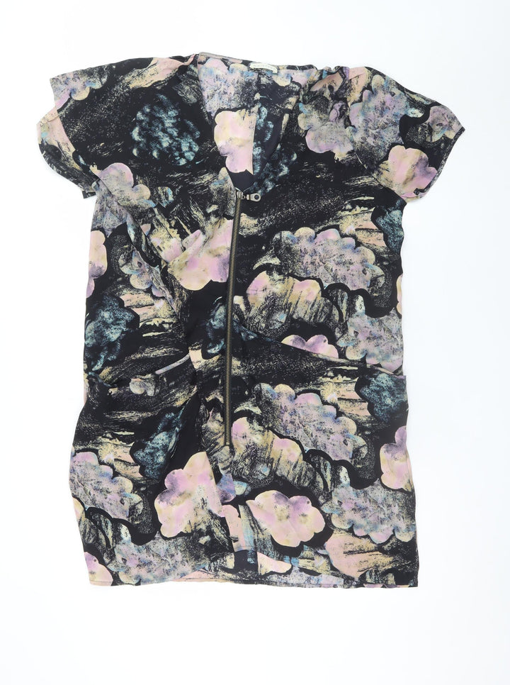 Whistles Women’s Multicoloured Silk Shift Dress UK 14