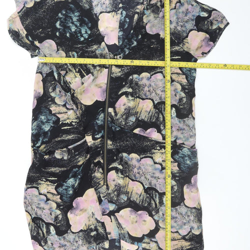 Whistles Women’s Multicoloured Silk Shift Dress UK 14