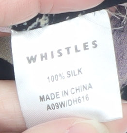 Whistles Women’s Multicoloured Silk Shift Dress UK 14
