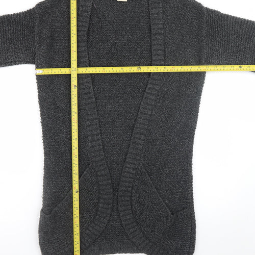 Esprit Women’s Grey Chunky Knit Open Front Cardigan L