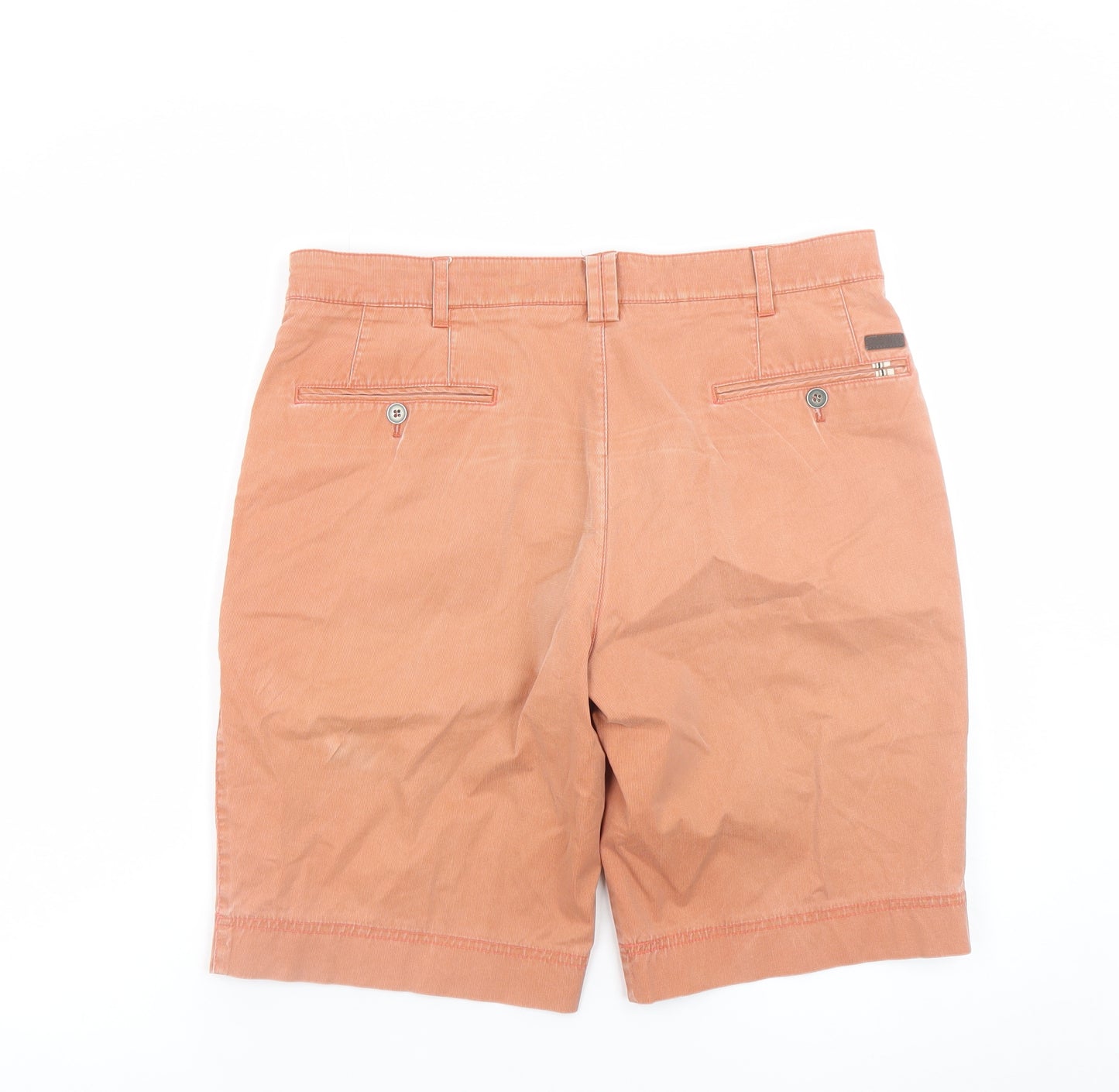 Brook Taverner Men's Orange Chino Shorts Size 34 Regular