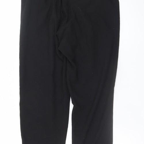 Savida Women’s Black Cropped Trousers Size 12 Polyester Blend