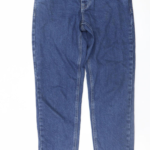 ASOS Womens Blue High Rise Straight Denim Jeans Size M
