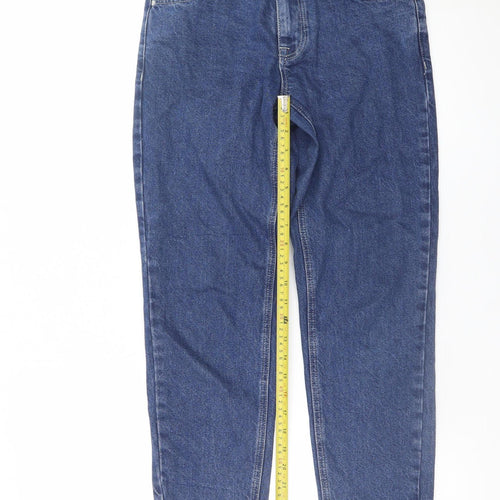 ASOS Womens Blue High Rise Straight Denim Jeans Size M