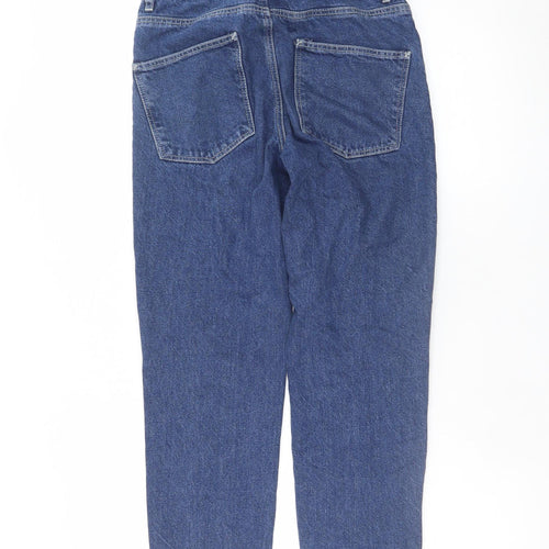 ASOS Womens Blue High Rise Straight Denim Jeans Size M