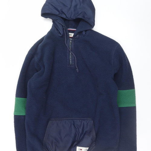 Tommy Jeans Men’s Blue Fleece Pullover Hoodie Size S