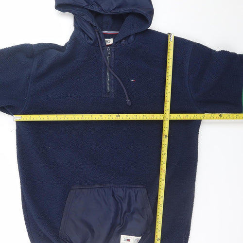 Tommy Jeans Men’s Blue Fleece Pullover Hoodie Size S