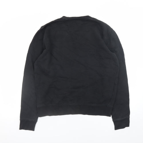 Lacoste Sport Men’s Black Crew Neck Sweatshirt Size S Regular Fit