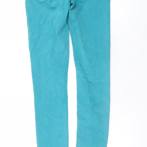 ZARA Women Green Skinny Jeans Size 10 Slim Fit Stretch Denim