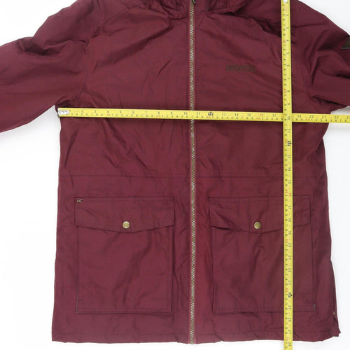 Regatta Women's Red Waterproof Mid-Length Parka Jacket Size M