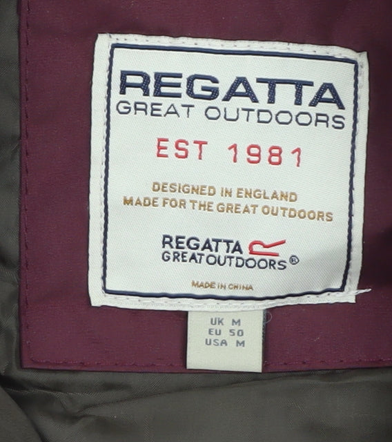 Regatta Women's Red Waterproof Mid-Length Parka Jacket Size M