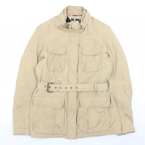Tommy Hilfiger Women’s Beige Belted Military Jacket XL