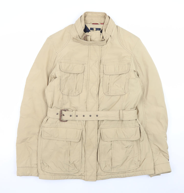 Tommy Hilfiger Women’s Beige Belted Military Jacket XL
