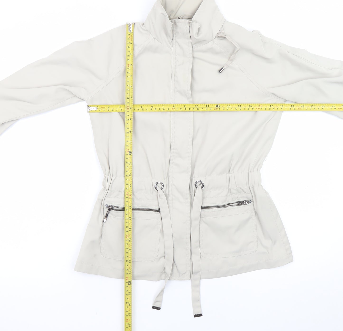 Principles by Ben de Lisi Beige Women's Size 8 Anorak Jacket