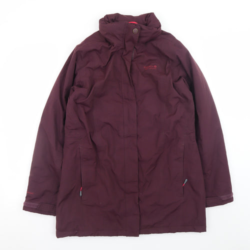 Regatta Womens Purple Waterproof Parka Coat Size 14