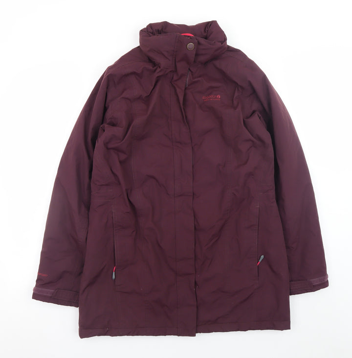 Regatta Womens Purple Waterproof Parka Coat Size 14
