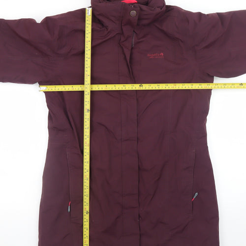 Regatta Womens Purple Waterproof Parka Coat Size 14